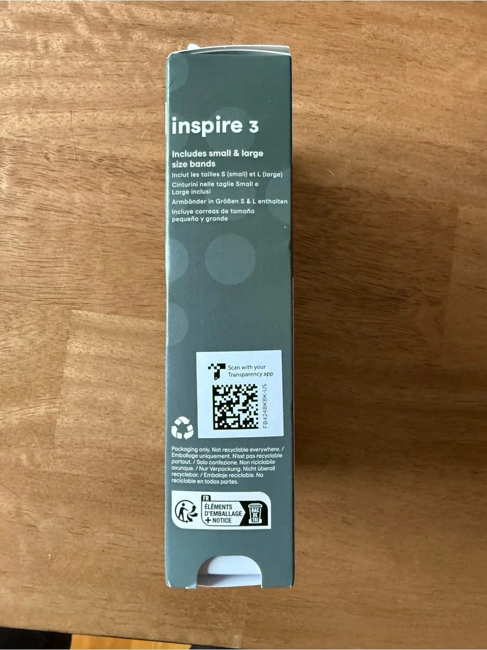 NWT Fitbit | Inspire 3 Fitness Tracker | Black